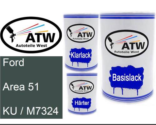 Ford, Area 51, KU / M7324: 500ml Lackdose + 500ml Klarlack + 250ml Härter - Set, von ATW Autoteile West.